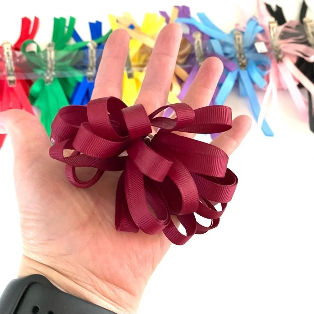 Big Girl’s Hair Bows Bundle - Lot of 12